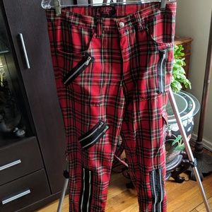 Plaid With Straps, Iori Pants, Visual K Punk Style